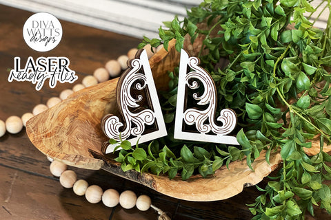 Farmhouse Corbels Glowforge SVG | Laser Cutting Design SVG Diva Watts Designs 