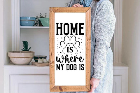 Farmhouse Dog Sign Svg Bundle SVG Regulrcrative 