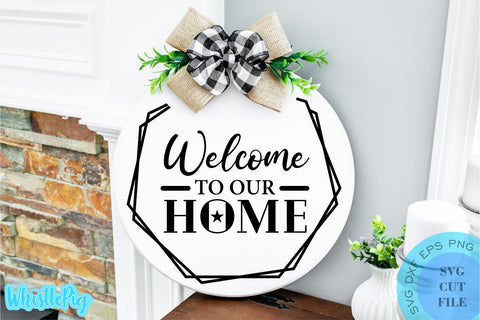 Farmhouse Door Sign SVG Mini Bundle Door Sign SVG Mini Bundle Farmhouse Welcome Sign Mini Bundle SVG Whistlepig Designs 