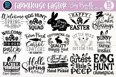 Farmhouse Easter Sign SVG Bundle SVG DESIGNISTIC 