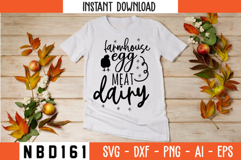farmhouse egg meat dairy Svg Design SVG Nbd161 