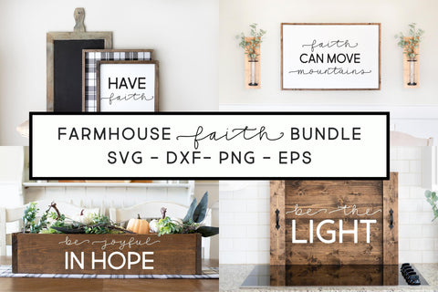 Farmhouse Faith Mini SVG Bundle SVG Designing Digitals 