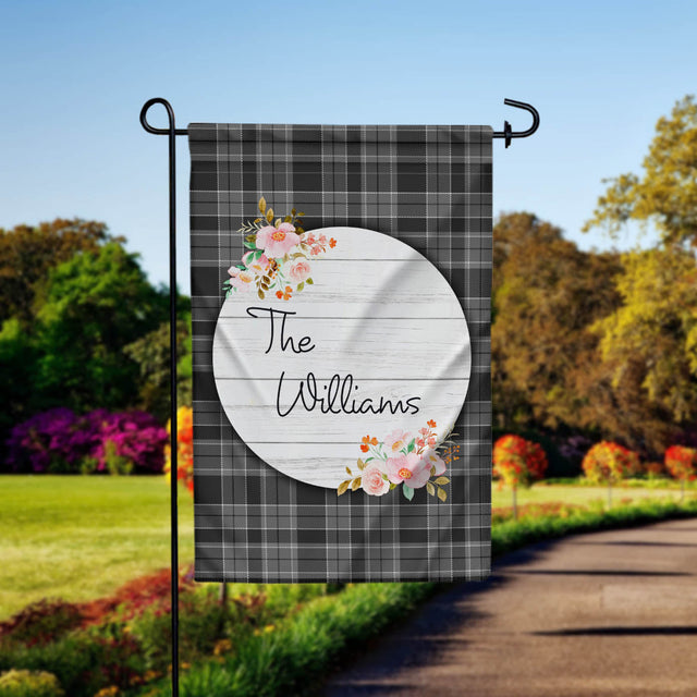 Farmhouse Fall Garden Flag Sublimation Design, Autumn Garden Flag, Buffalo Plaid Digital Printable Art, Porch Flag Sublimation CaldwellArt 
