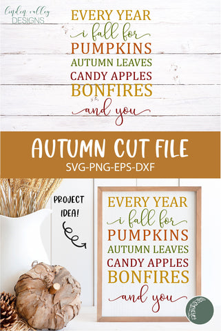 Farmhouse Fall Quote SVG-Every Year I Fall For SVG SVG Linden Valley Designs 