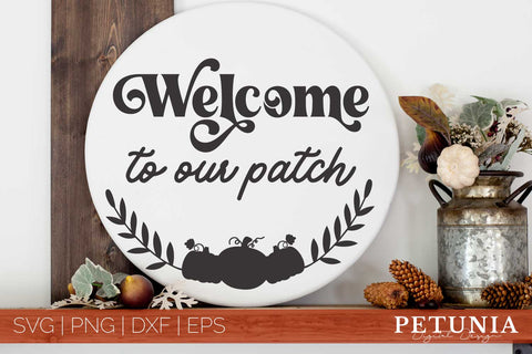 Farmhouse Fall Round Sing Bundle | Autumn Sign SVG SVG Petunia Digital Design 
