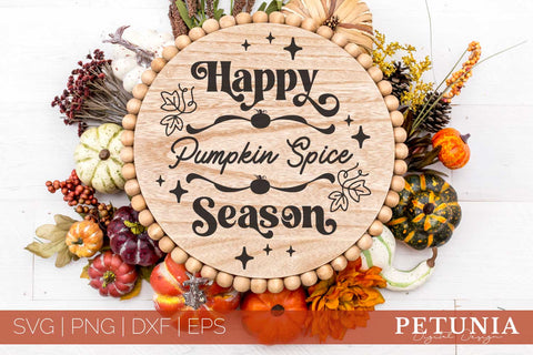 Farmhouse Fall Round Sing Bundle | Autumn Sign SVG SVG Petunia Digital Design 