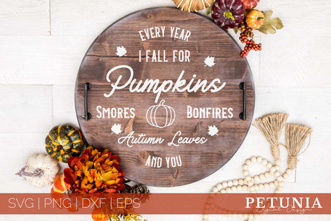 Farmhouse Fall Round Sing Bundle | Autumn Sign SVG SVG Petunia Digital Design 
