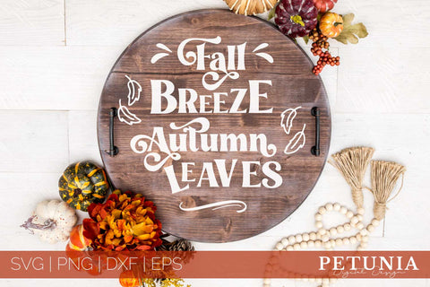 Farmhouse Fall Round Sing Bundle | Autumn Sign SVG SVG Petunia Digital Design 