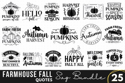 Farmhouse Fall Sign Svg Bundle SVG Regulrcrative 