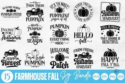 Farmhouse Fall SVG Bundle SVG Svgcraft 