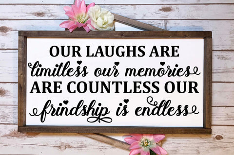 Farmhouse Friend Sign Bundle SVG Regulrcrative 