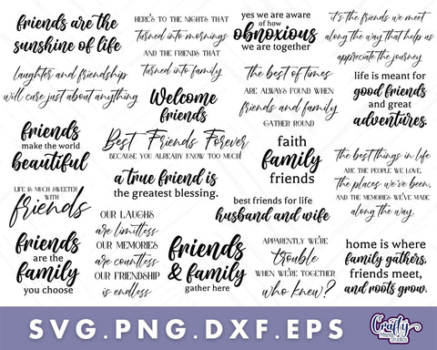 Farmhouse Friend Svg Bundle | Friend Sign Svg SVG Crafty Mama Studios 