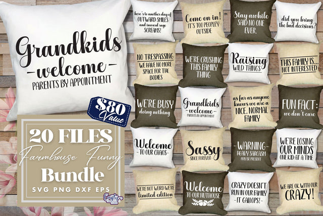 Farmhouse Funny Home Bundle Svg SVG Crafty Mama Studios 