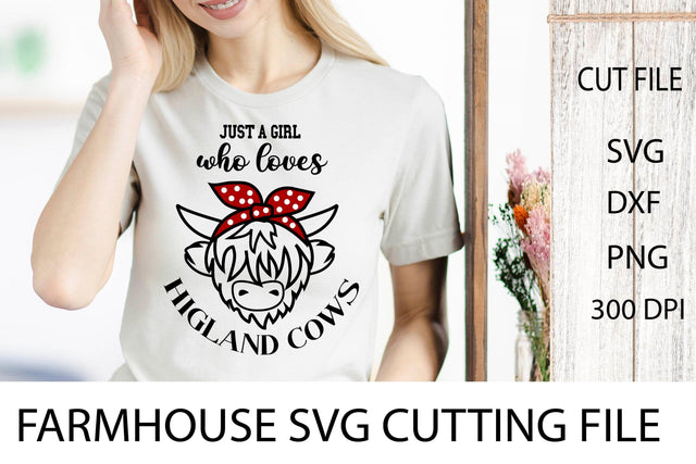 Farmhouse Funny SVG Design. Farm House Sign. Highland Cow SVG. SVG Samaha Design 