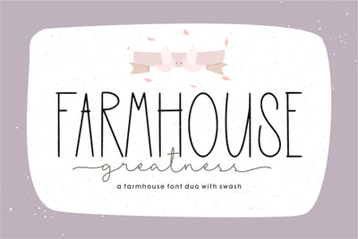Farmhouse Greatness Font Qwrtype Foundry 
