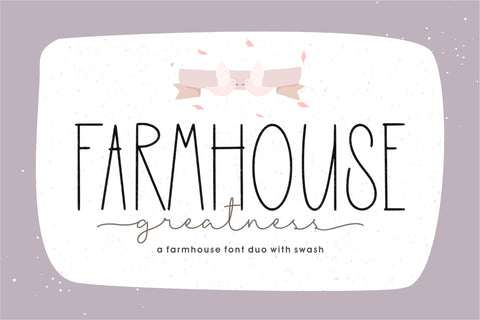 Farmhouse Greatness Font Qwrtype Foundry 