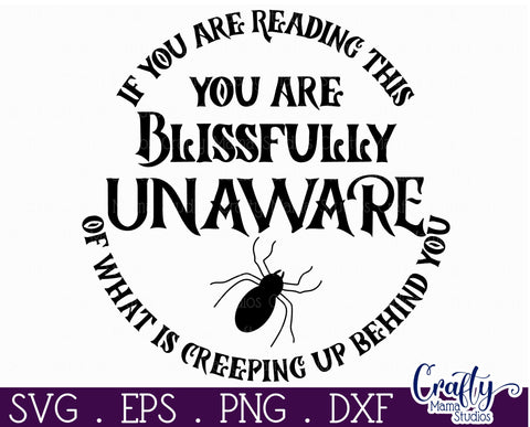 Farmhouse Halloween Round Sign, If You Are Reading This Svg SVG Crafty Mama Studios 