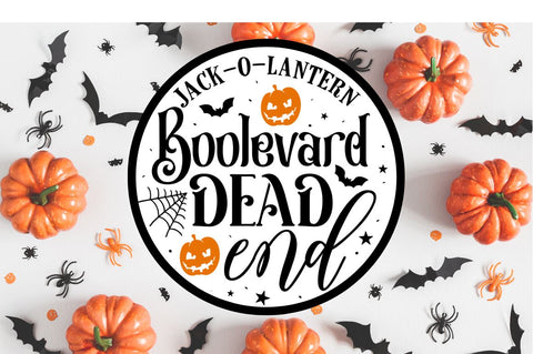 Farmhouse Halloween Round Sign SVG Bundle SVG Regulrcrative 