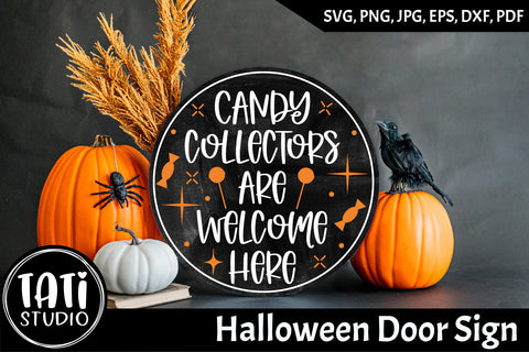 Farmhouse Halloween Round Sign Svg | Halloween Bundle SVG TatiStudio 