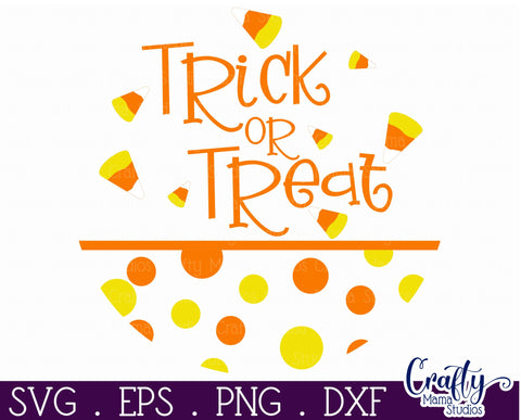 Farmhouse Halloween Round Sign, Trick Or Treat Svg File SVG Crafty Mama Studios 