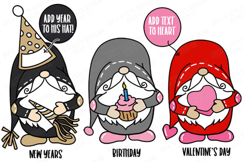 Farmhouse Holiday Gnome Collection - Set of 12 SVG Diva Watts Designs 