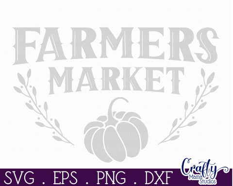 Farmhouse Home Round Sign Svg | Farmers Market Pumpkin SVG Crafty Mama Studios 