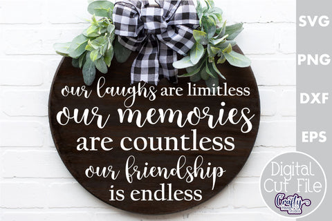 Farmhouse Home Round Sign Svg, Our Laughs Are Limitless SVG Crafty Mama Studios 