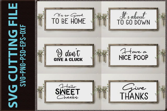 Farmhouse Home Sign SVG Bundle-20 Designs SVG Creativeart88 