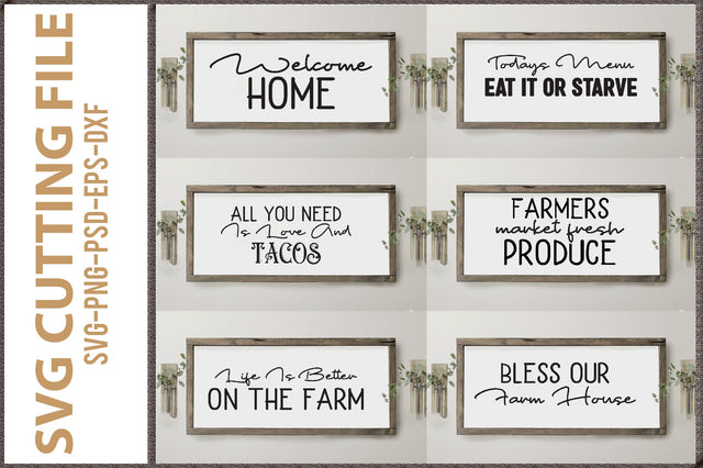 Farmhouse Home Sign SVG Bundle 20 Designs SVG Creativeart88 