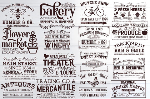 Farmhouse Home Sign SVG Bundle SVG DESIGNISTIC 