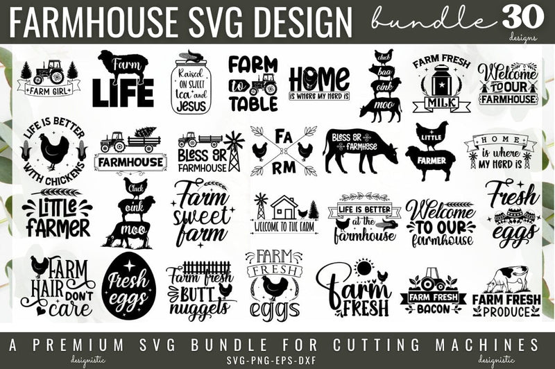 Farmhouse Home Sign SVG Bundle - So Fontsy