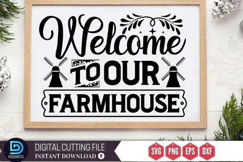 Farmhouse Home Sign SVG Bundle SVG DESIGNISTIC 