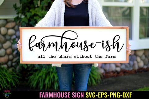 Farmhouse-ish Farmhouse Sign SVG I Family SVG I Home SVG SVG Happy Printables Club 