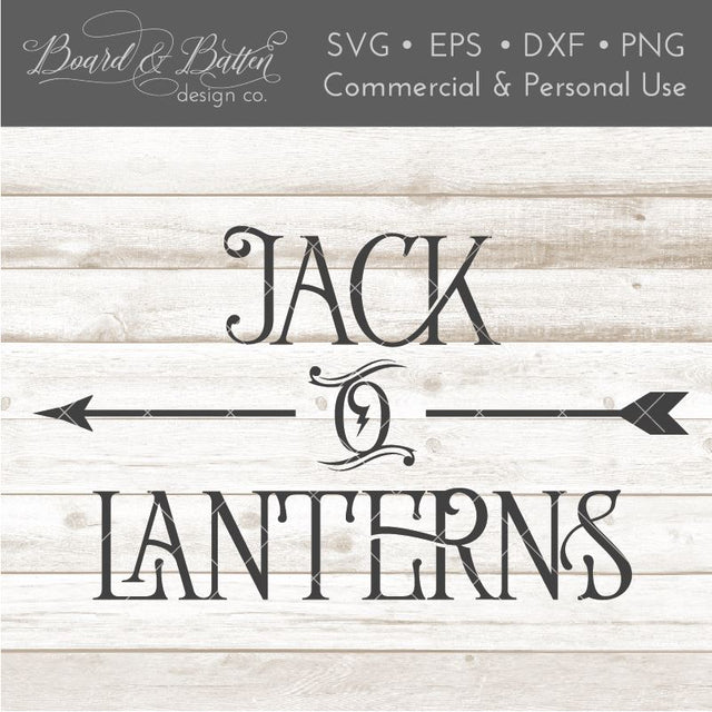Farmhouse Jack-o-Lanterns SVG File SVG Board & Batten Design Co 