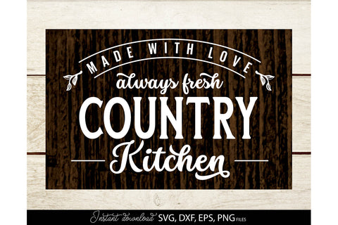 Farmhouse Kitchen Decoration SVG | Country Kitchen SVG March Design Studio 