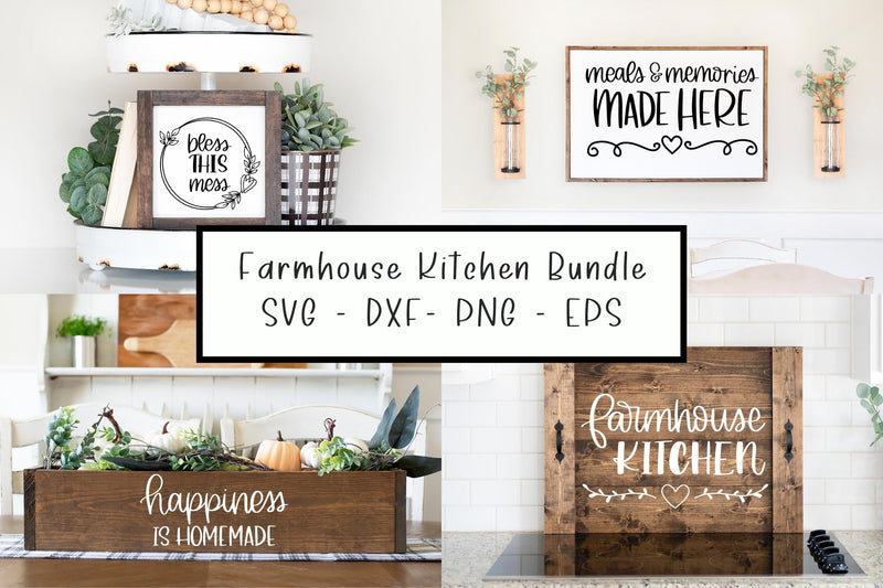 Farmhouse Kitchen Mini SVG Bundle - So Fontsy