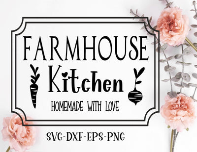 Farmhouse Kitchen sign SVG Calico Creations Svg 
