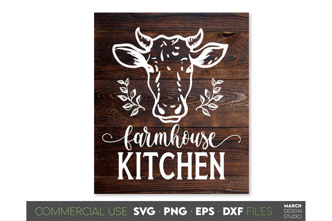 Farmhouse Kitchen Sign SVG, Farmers Kitchen SVG PNG DXF EPS SVG March Design Studio 