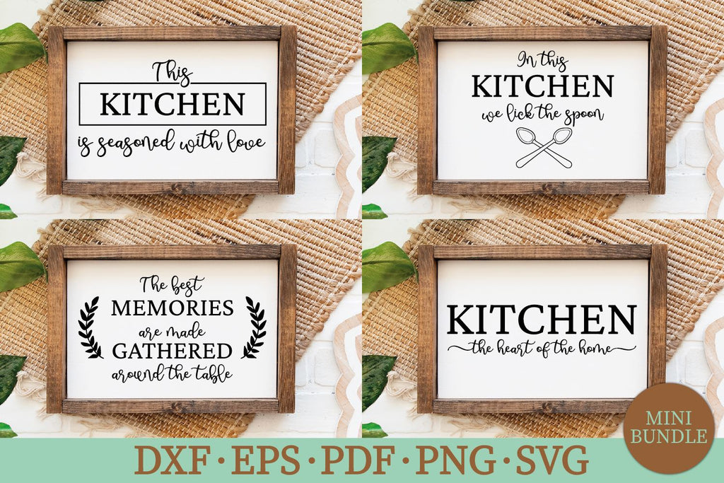 Farmhouse Kitchen SVG Bundle - So Fontsy