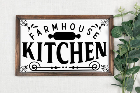 Farmhouse Kitchen SVG | Vinage Kitchen Sign SVG SVG CraftLabSVG 