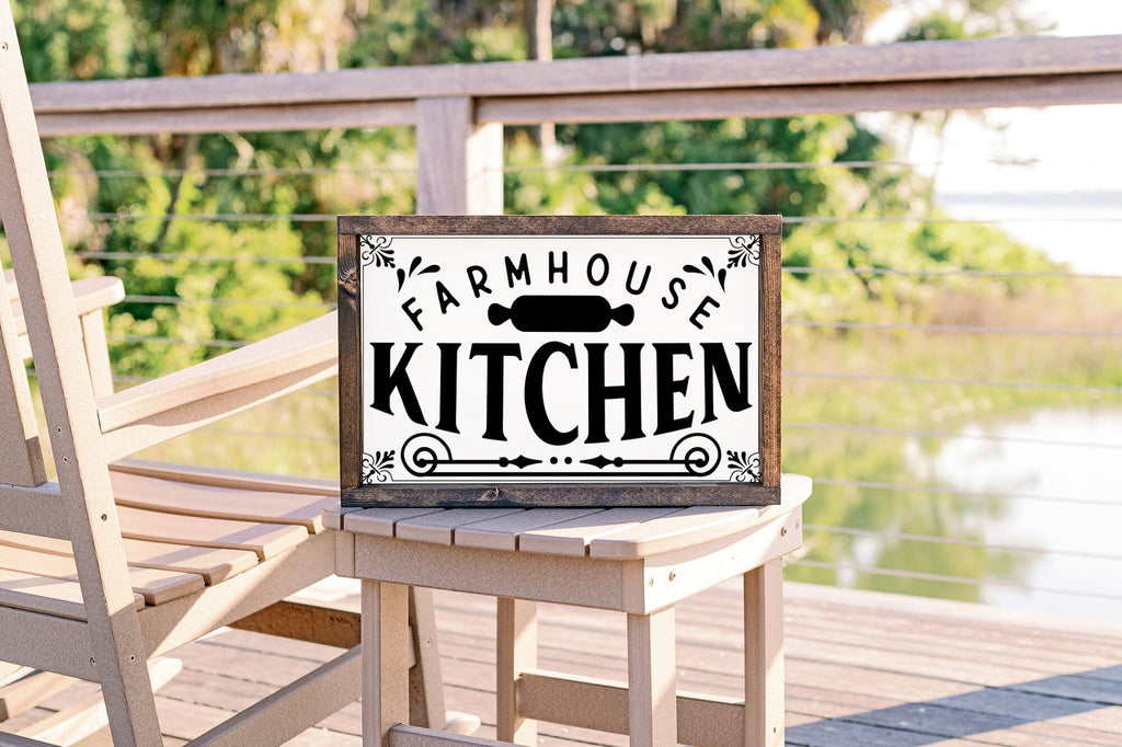 Farmhouse Kitchen SVG | Vinage Kitchen Sign SVG - So Fontsy