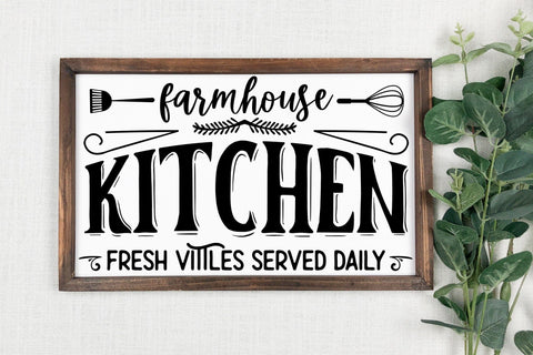 Farmhouse Kitchen - Vintage Kitchen Sign SVG SVG CraftLabSVG 