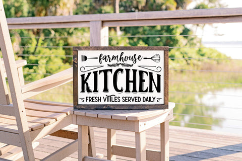 Farmhouse Kitchen - Vintage Kitchen Sign SVG SVG CraftLabSVG 