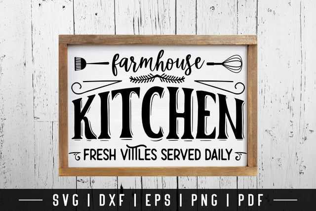 Farmhouse Kitchen - Vintage Kitchen Sign SVG SVG CraftLabSVG 