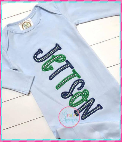 Farmhouse Lemonade Applique Alphabet Embroidery Design Embroidery/Applique DESIGNS Creative Appliques 