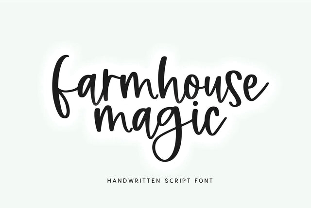 Farmhouse Magic - Handwritten Script Font SVG KA Designs 