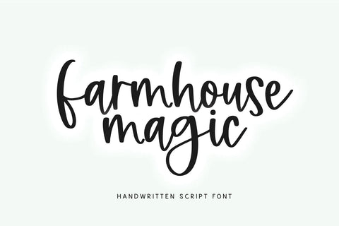 Farmhouse Magic - Handwritten Script Font SVG KA Designs 