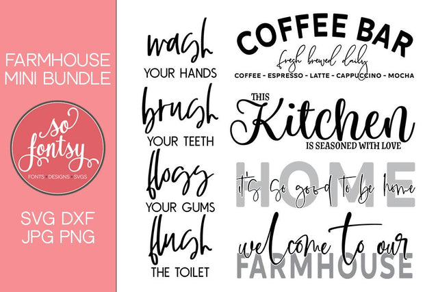 Farmhouse Mini Bundle - SVG Files SVG So Fontsy Design Shop 