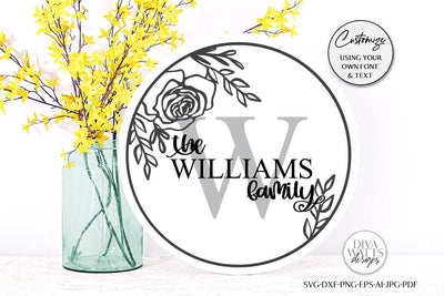 Farmhouse Monogram SVG SVG Diva Watts Designs 