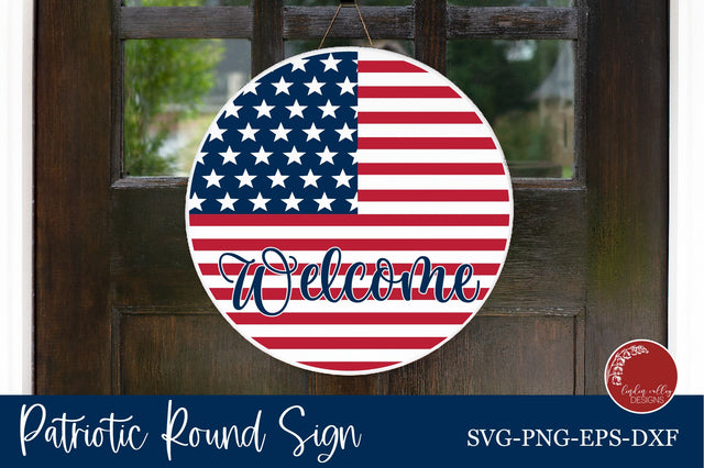 Farmhouse Patriotic SVG-Welcome SVG-4th of July SVG SVG Linden Valley Designs 